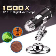 Mega Pixels 1600X 8 LED Digital Microscope USB Endoscope Camera Microscopio Magnifier Electronic Stereo Tweezers Magnification 2024 - buy cheap