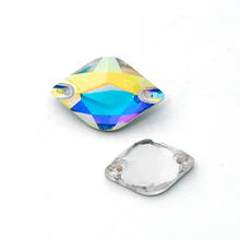 Diamantes de imitación brillantes en forma de limón K9, botones traseros planos, piedras de cristal brillantes para coser en prendas de vestir 2024 - compra barato