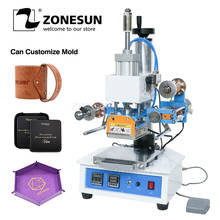 ZONESUN ZS-819H Hot Foil Stamping MachineTipper Bronzing PVC ID Credit Card LOGO Stamping Machine Pressing Machine 220v 2024 - buy cheap