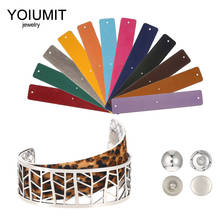 Cremo-Pulseras de cuero intercambiables de acero inoxidable para mujer, brazaletes delicados, a la moda, Argent, DIY 2024 - compra barato