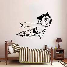 Adesivo de parede astro boy, adesivo artístico de parede moderno para decoração de casa, sala de estar, quarto, fundo, decalque de arte de parede 2024 - compre barato