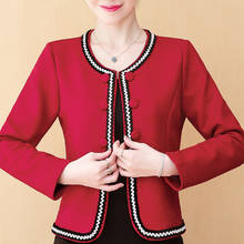 Jaqueta feminina manga comprida, casaco feminino cardigã curto 3xl 4xl outono d587 2024 - compre barato