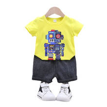 New Fashion Children Clothes Summer Baby Girls Clothing Boys Sport T-Shirt Shorts 2Pcs/Set Toddler Casual Costume Kids Tracksuit 2024 - buy cheap