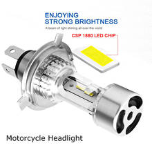 1 PCS H4 LED Motorcycle Headlight Bulbs H4 Hi-Lo Beam 25W 6000K Moto Light CSP Chips Scooter Accessories Motobike Headlamp 2024 - buy cheap