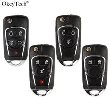 Модифицированный флип-чехол Okeytech для автомобильного ключа для Chevrolet Cruze Lova Sail Aveo, Opel Vauxhall Astra H J Corsa E Insignia 2024 - купить недорого