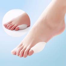 1 par pouco toe bunion protetor almofadas gel de silicone pé dedo do pé separador polegar valgus bunion ajustador alívio da dor ferramenta cuidados com os pés 2024 - compre barato