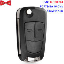 KEYECU for Opel for Vauxhall Corsa D 2007 2008 2009 2010 2011 2012 2013 2014 Remote Key Fob 433MHz 46 Chip P/N: 13.188.284 2024 - buy cheap