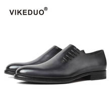 Vikeduo, новинка 2020, дизайнерские туфли ручной работы, для свадьбы, вечеринки, официального делового бренда, мужские туфли из натуральной кожи 2024 - купить недорого