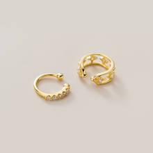 925 Sterling Silver Asymmetry Ear Clip Boho Jewelry Earrings Minimalism Brincos Pendientes Earrings for Women 2024 - buy cheap