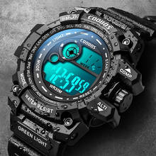 Reloj deportivo luminoso para hombre, pulsera militar con correa de silicona, Led, calendario, resistente al agua, Digital, Masculino 2024 - compra barato