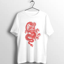 Camisetas de verano para mujer, ropa Harajuku vintage con estampado de dragón chino, Top informal de gran tamaño, camiseta para mujer 2024 - compra barato