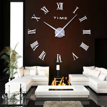 3D DIY Acrylic Mirror Wall Clock Numbers Cat Paw Watch Home Living Room Decoration Wall Stickers Clock 2024 - buy cheap