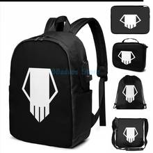 Bakugo-mochila con estampado de calavera para hombre y mujer, bolso escolar con carga USB, bolsa de viaje para ordenador portátil 2024 - compra barato