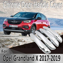 for Opel Vauxhall Grandland X 2017 2018 2019 Styling Stickers Decoration Chrome Door Handle Cover paint Refit Car Accessories 2024 - buy cheap