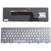 New RU laptop Keyboard for Dell Inspiron 15 7537 7000 P36F 15-7000 Series with backlight silver 2024 - buy cheap