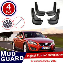 for Volvo C30 2007~2013 Mudflaps Mud Flaps Flap Splash Mudguard Car Wheel Fender Front Rear Accessories 2008 2009 2010 2011 2012 2024 - buy cheap