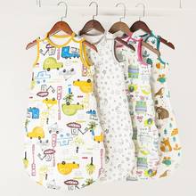 Muslin Cotton Baby Sleeping Bag Sleeveless Anti-kick Sleepsack Soft Wrap Blanket 2024 - buy cheap