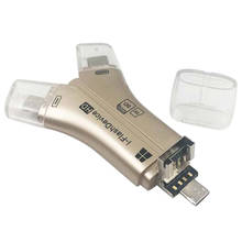 Универсальный высокоскоростной 4-в-1 SD кард-ридер для всех устройств Micro SD кард-ридер GK99 2024 - купить недорого