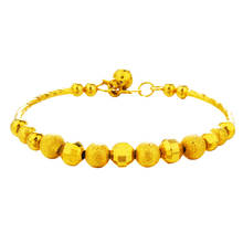 Hot 1pcs 4 Style Couples Wedding Bracelet Real 24K Gold Beaded Bracelets for Men Women Friend Gift Charm Strand Jewelry 2024 - buy cheap