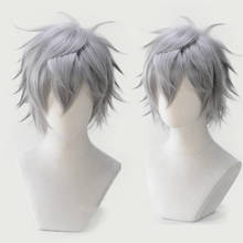 Sena Izumi Anime Ensemble Stars Cosplay Wigs Short Gray Heat Resistant Synthetic Hair Wig + Free Wig Cap 2024 - buy cheap