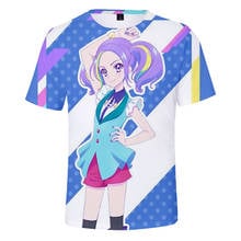 2021 Cosplay Aikatsu T shirt Figure Uniform Adult Kids T-shirt Summer Casual Short Sleeve 3D Print Tee Clothes 2024 - buy cheap