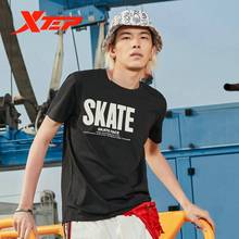 Xtep men t shirt 2019 short sleeve summer breathable Letter printing running t-shirt for men 881229019126 2024 - buy cheap