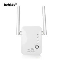 Kebidu-repetidor de wi-fi, dual antenas, sem fio, 2.4 ghz, extensor, roteador, amplificador de sinal, com 2 antenas, 2 unidades 2024 - compre barato