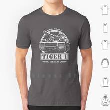 Camiseta de algodón Tiger i-ww2, camiseta fresca, Tiger I Tiger 1, tanque Tiger, tanques alemanes, Batalla de vehículos militares de la guerra mundial, 6xl 2024 - compra barato