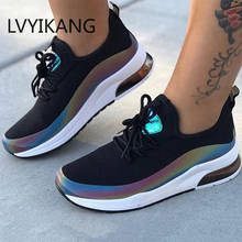 Autumn Sneaker Women Lace up Platform Ladies Vulcanized Shoes Woman Colorful Casual Breathable Comfort Walking Shoes Fashion 2024 - buy cheap