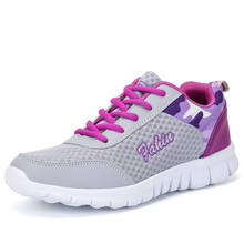 Zapatillas de deporte de malla transpirable para mujer, zapatos planos informales, a la moda, para primavera y verano, 2021 2024 - compra barato