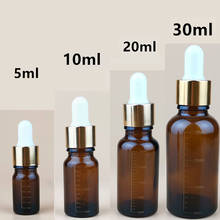 Dropper Bottles with Scale 5ml-30ml Reagent Eye Drop Refillable Bottles Travel Amber Glass Aromatherapy Liquid Pipette Bottle 2024 - buy cheap