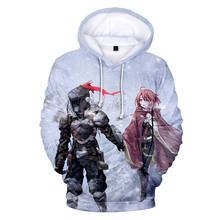 Sudadera con capucha de dibujos animados en 3D para hombre y mujer, prenda deportiva de hiphop con estampado 3D de Goblin Slayer, ropa de Anime para niños 2024 - compra barato