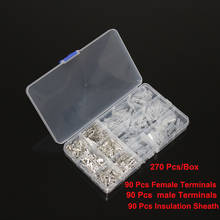 270Pcs/Set Insulated Wire Connector Electrical Wire Crimp Terminals 2.8/4.8/6.3mm Spade Connectors Assortment Kit 2024 - buy cheap