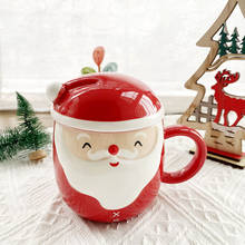 Tazas de té de cerámica de Navidad para hombre y niña, taza de café de viaje divertida, vaso de agua de jengibre, regalos para niños y niñas, 450 Ml 2024 - compra barato