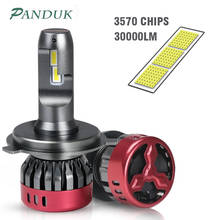 PANDUK-Lámpara LED para coche, Kit de conversión de luz antiniebla de 110 K, 30000LM, 9005 W, H1, H4, H7, H8, H11, 9006, HB3, 6000, HB4 2024 - compra barato