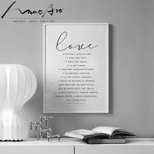 love poster  Minimalism art canvas wall art nordic decoration home  living room decoration posters and prints 2024 - buy cheap