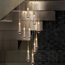 Lámparas colgantes LED de decoración moderna para sala de estar, luces colgantes de ropa de Villa, iluminación de decoración de cristal para Cocina 2024 - compra barato
