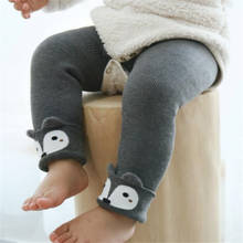 Newborn Baby Girls Boys Leggings Woolen Super Warm Baby Pants Thick Winter Cute Cartoon Infant Toddler Leggings Valvet Plus 2024 - buy cheap