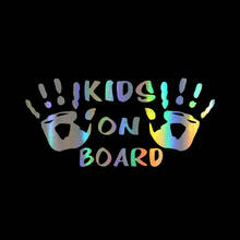 Car Styling Baby KIDS ON BOARD Car Stickers Black White Window Door Car Decals and Stickers for Auto Exterior Accessories