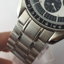 Bliger pulseira de relógio de aço inoxidável 316l, pulseira de relógio com fivela de desenvolvimento, pulseira de relógio para relógios masculinos de 40mm 2024 - compre barato