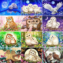 5D Diy Picture Bird Diamond Painting Full Drill Owl Mosaic Round Square Diamond Embroidery Cross Stitch Animal Home Decor 2024 - buy cheap