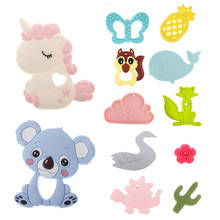 ATOB Safe Silicone Baby Teether Toy Bpa Free Unicorn Chew Toys Teething Rings Teethers For Babies Teethers Animal Koala 2024 - buy cheap