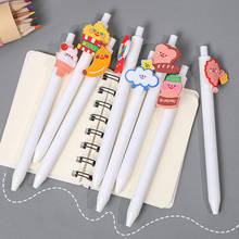 24PCs Korean Cartoon Girl's Heart Gel Pens sest Cute Student Neutral Pen Black Writing Tools Learning Stationery Wholesale 2024 - buy cheap