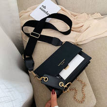 2019 new mini handbags women fashion ins ultra fire retro wide shoulder strap messenger bag purse simple style Crossbody Bags 2024 - buy cheap