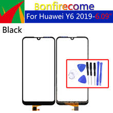 Panel de cristal frontal con Sensor de Digitalizador de pantalla táctil para Huawei Y6 6,09, Panel de cristal LCD con pantalla táctil, 2019 pulgadas 2024 - compra barato