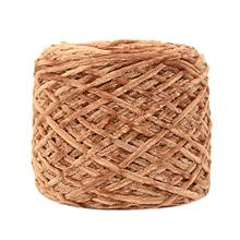 Yarn Knitting Crochet Thread Wool Hand Sale 100g Gold Velvet Roving Scarf Thickness Warm Hat lanas para tejer envio gratis 2 2024 - buy cheap