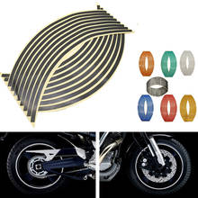 Pegatinas reflectantes para llanta de motocicleta, calcomanía Universal impermeable para Honda Hornet CB599 CB600 250 CR80R CR85R, 16 Uds. 2024 - compra barato