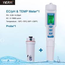 Yieryi Professional EC/PH&TEMP 3 in 1 PH Monitor Digital Water Quality Tester Pen Type Acidometer Drink Water Quality Analyser 2024 - buy cheap