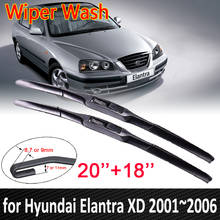 Car Wiper Blade for Hyundai Elantra XD 2001~2006 Front Windscreen Windshield Wipers Car Accessories J Hook 2002 2003 2004 2005 2024 - buy cheap