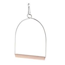 Natural Wooden Birds Perch Parrots Hanging Swing Cage Toys Stand Holder Pendant 2024 - buy cheap